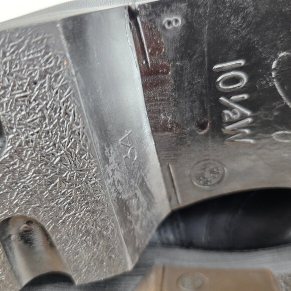 Vintage 1989 PJ RO Search US Air Force Issued Black Leather Combat Boots 10.5 W - Picture 8 of 13